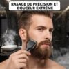 Tondeuse à Barbe et Nez rechargeable 4 en 1 pour homme