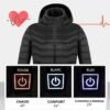 Veste Chauffante USB avec Capuche et Manches longues