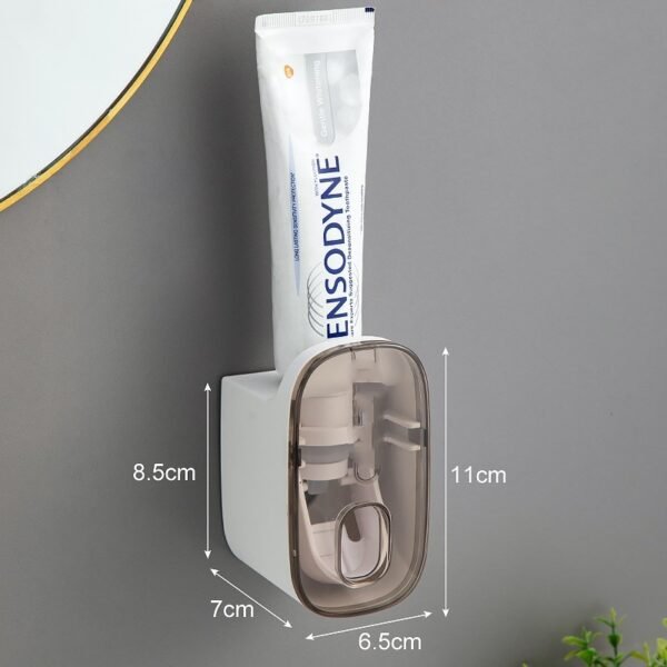Distributeur de dentifrice mural a pression