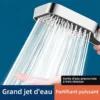 Pommeau de douche reglable haute pression