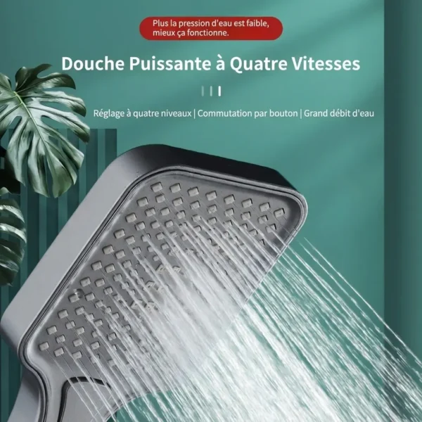Pommeau de douche reglable haute pression