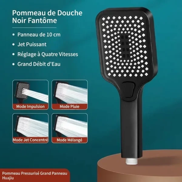 Pommeau de douche reglable haute pression