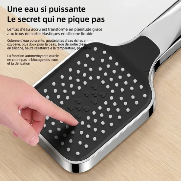 Pommeau de douche reglable haute pression