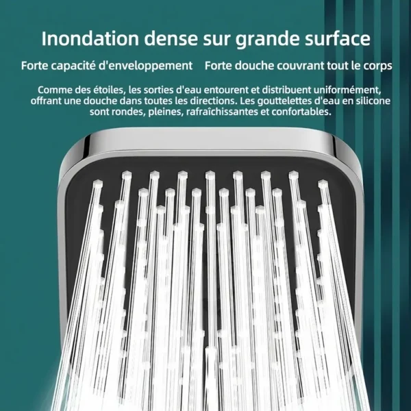 Pommeau de douche reglable haute pression