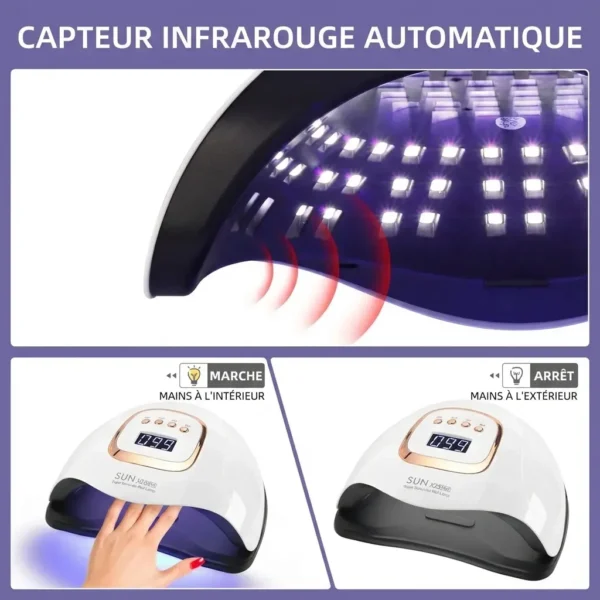 Lampe UV de séchage pour ongles professionnelle