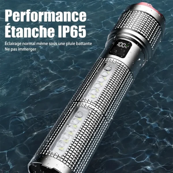 Lampe de Poche LED puissante étanche rechargeable