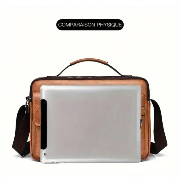 Sac d’épaule retro messager étanche pour homme