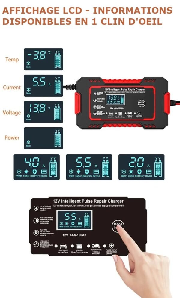 gJb8S431407b424f244ac96e896ea19ad05d0t.jpg Chargeur de Batteries Voitures/Motos intelligent 12V6A