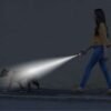 Laisse pour chiens rétractable lumineuse LED 5m