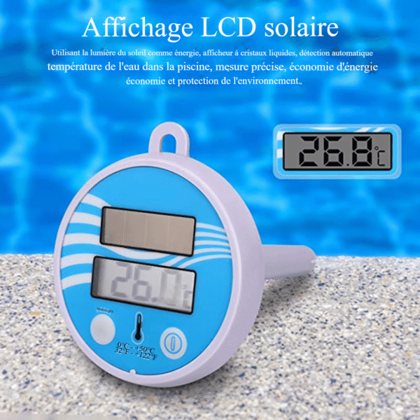 Thermomètre pour Piscine Solaire Flottant