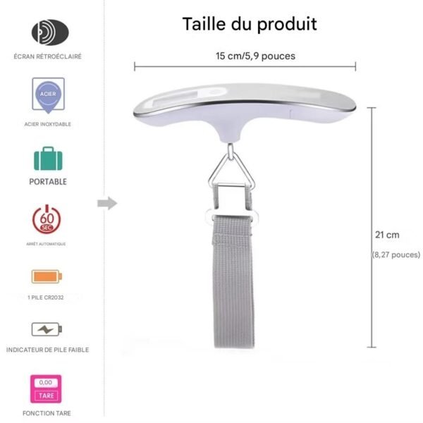 Pèse Bagage Electronique – Balance Portable de Voyage