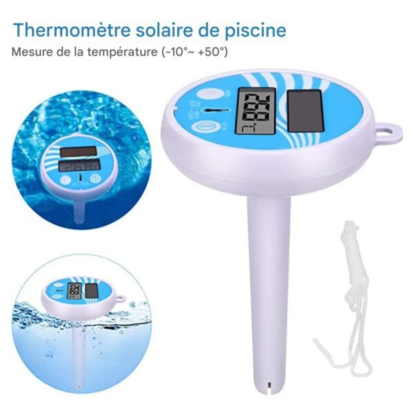 Thermomètre pour Piscine Solaire Flottant