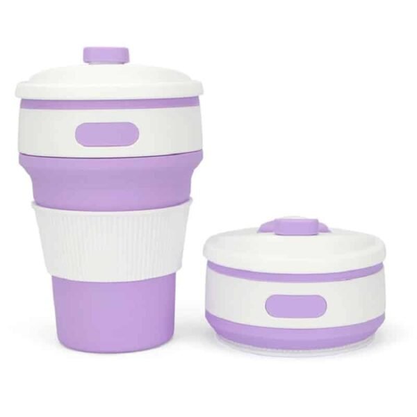 oY2XSf1b8671377194aeea3048ce92b68c30cs.jpg Tasse pliable silicone portable étanche de voyage avec couvercle