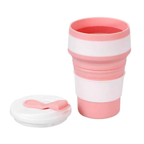 r16ASfce3da47a3144a969e0b5efd530d44c71.jpg Tasse pliable silicone portable étanche de voyage avec couvercle