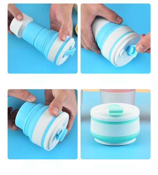 v7f8Se4fe9858c3d74f12ba2ca11be1365749u.jpg Tasse pliable silicone portable étanche de voyage avec couvercle